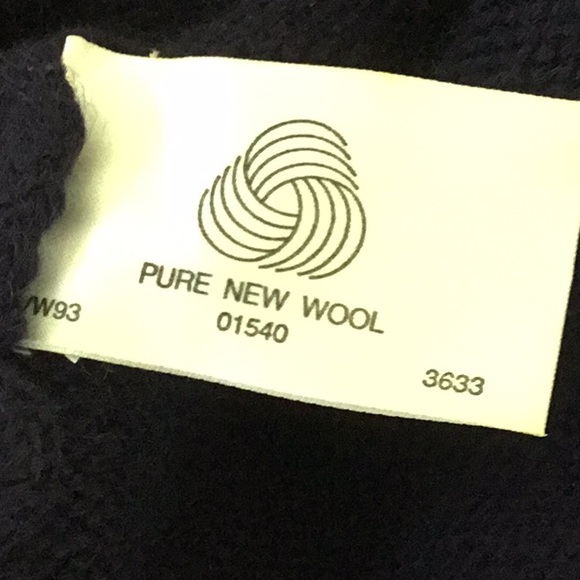 Jumpers 100%Wool Navy Floral Embroidered Knit Sweater Retro Whimsigoth Farmhouse - Picture 5 of 8